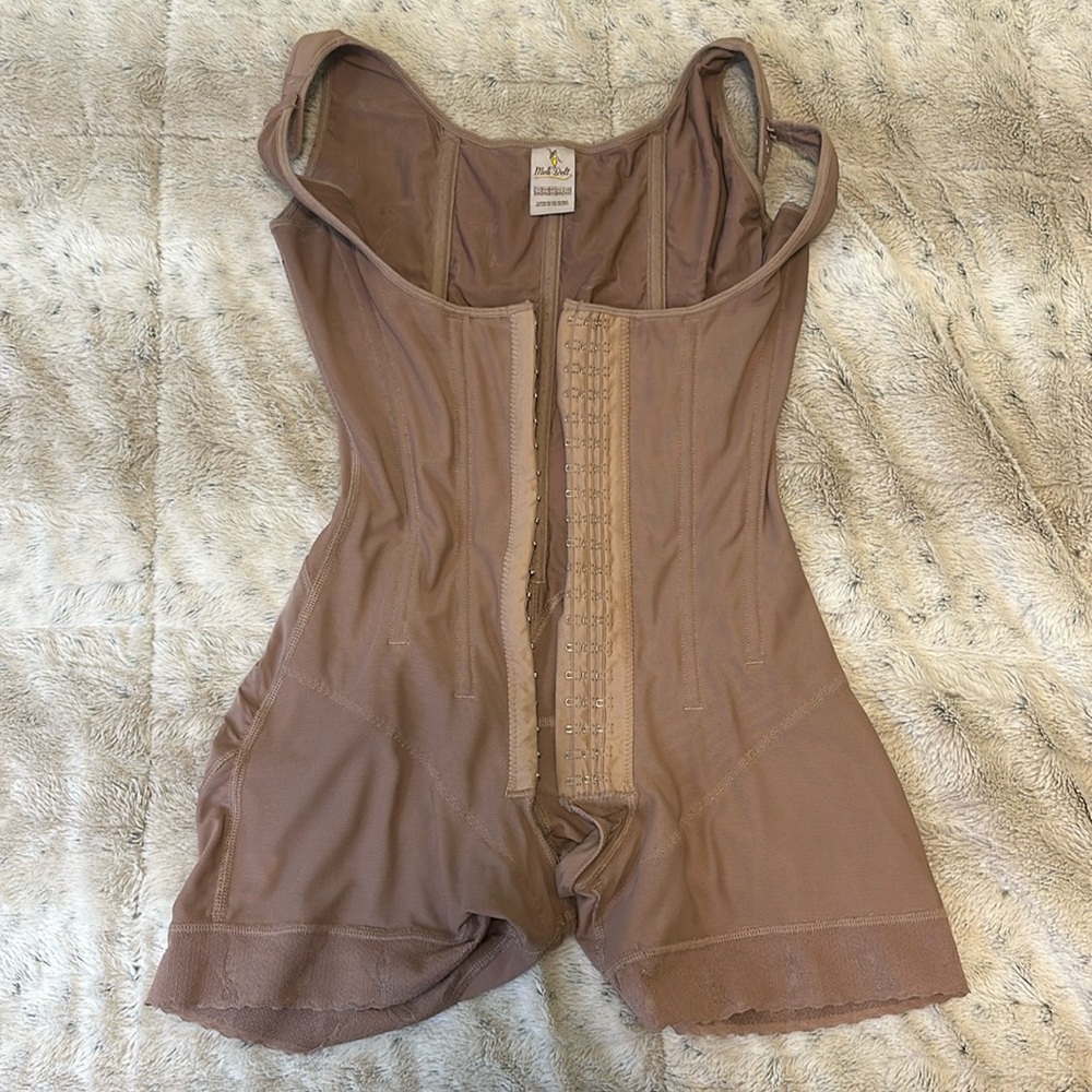 MELI BELT COLOMBIAN SHAPEWEAR FAJA WITH BONING SIZE XXL IN COLOR MOCHA